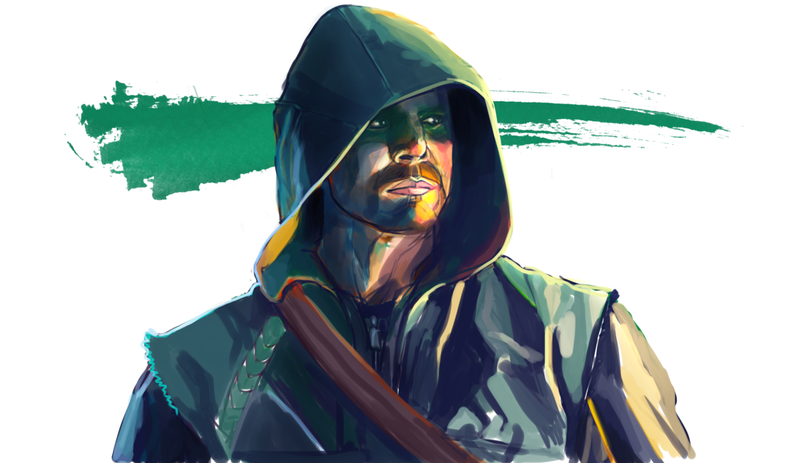 Illustration for article titled SeeBonnyDraw: The Arrow! In Speed Painting Form!